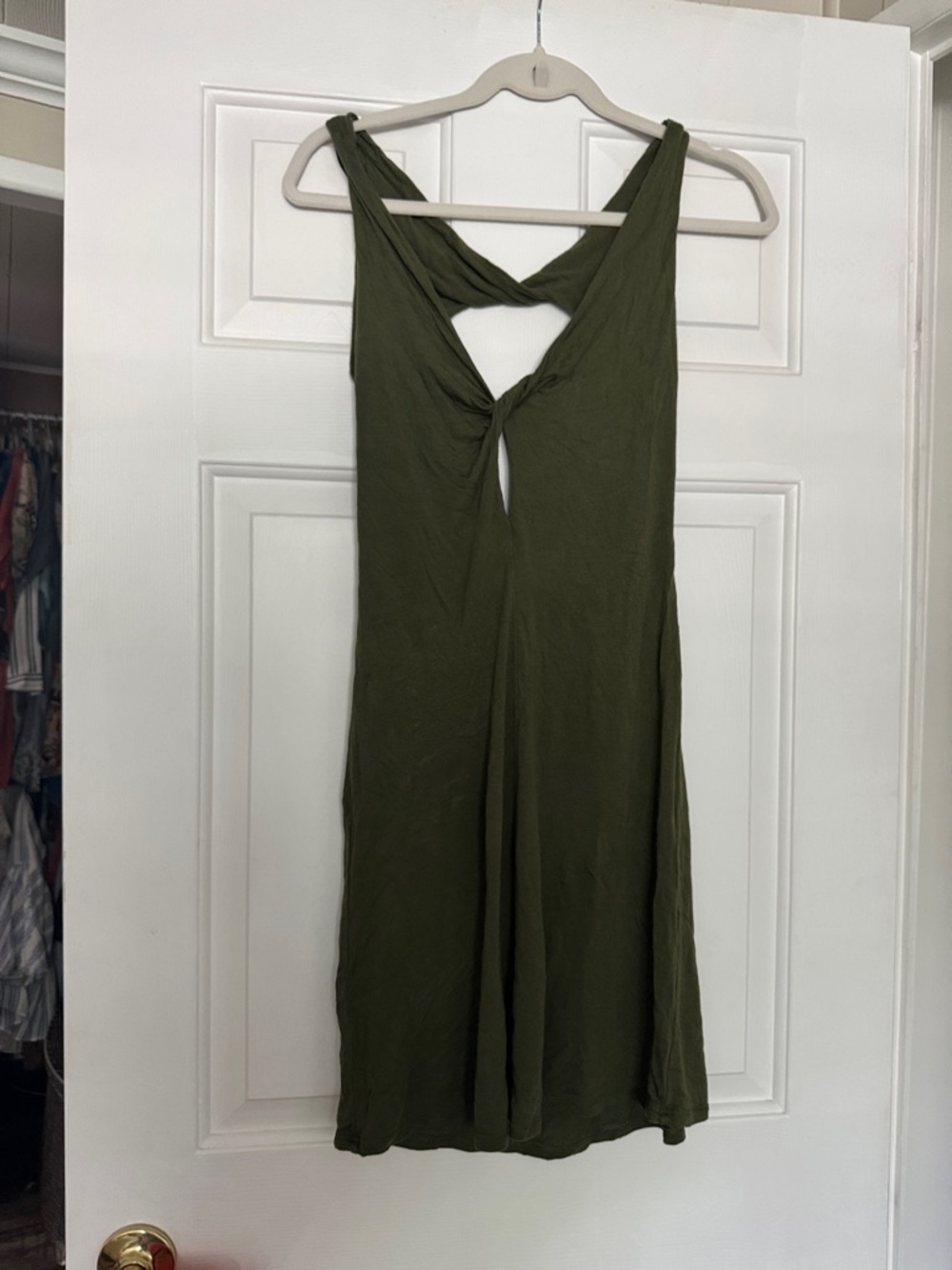 Trina Turk Olive Crewneck Tank Dress